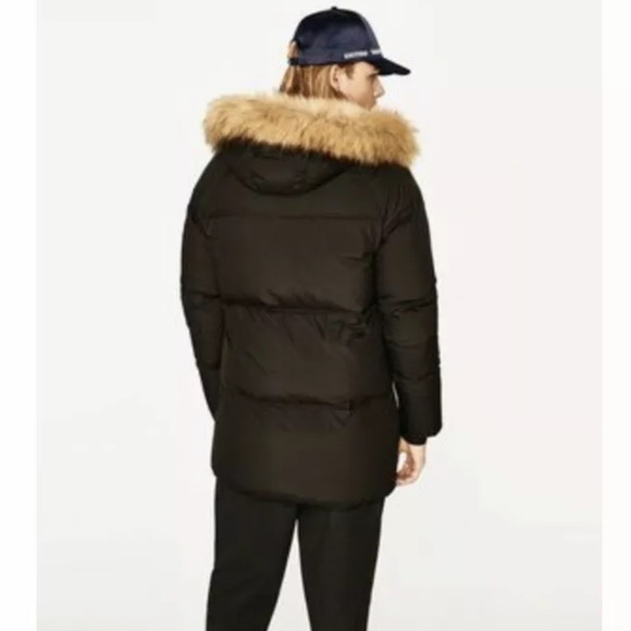zara man down jacket